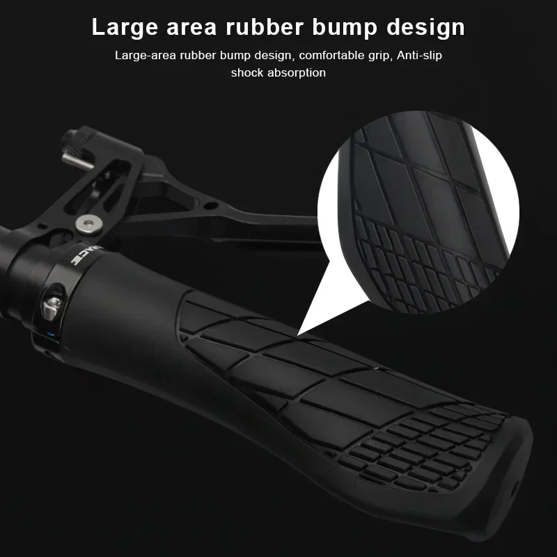 Bicycle Handlebar Grips Soft Rubber For MTB Mountain Bike Shockproof Anti-Slip Lock On Ergonomic Cycling Handle Bar Parts