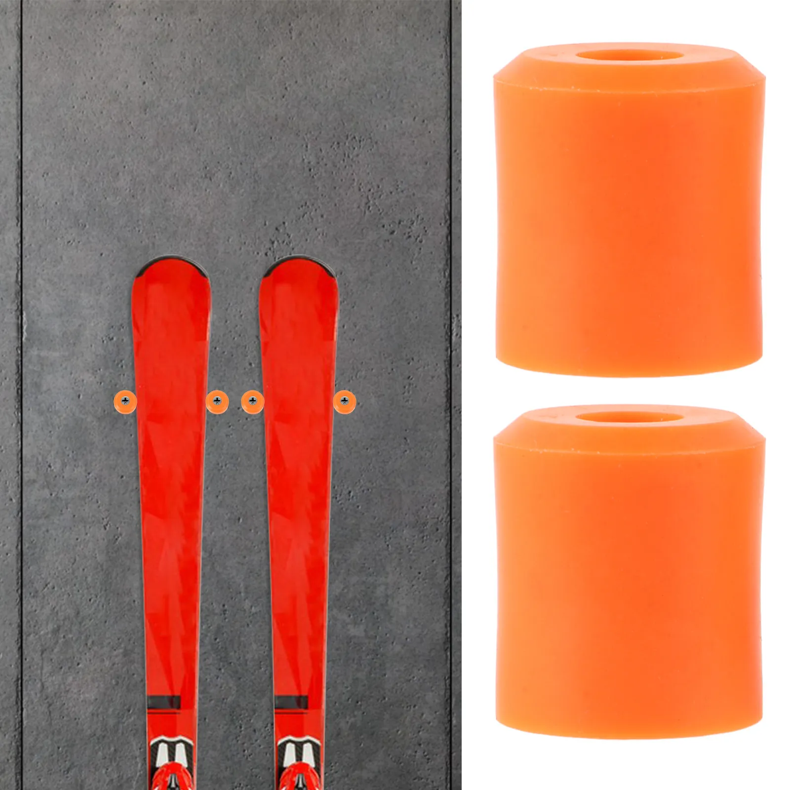 Snow Racer Wall Mount 2Pcs Snowboard Wall Mount Compact Vertical Hanger Sturdy Rubber Ski ...