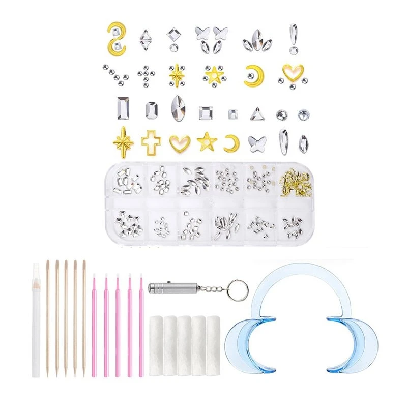 뷰티 투스 젬 키트 DIY 치아 크리스탈 쥬얼리 키트 패셔너블 투스 젬 키트 인..