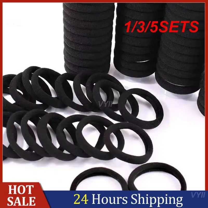 

1/3/5SETS Childrens Elastic Hair Rope Portable Not Tying The Head Hair Ties Firm Elastic Hair Rope High Elasticity