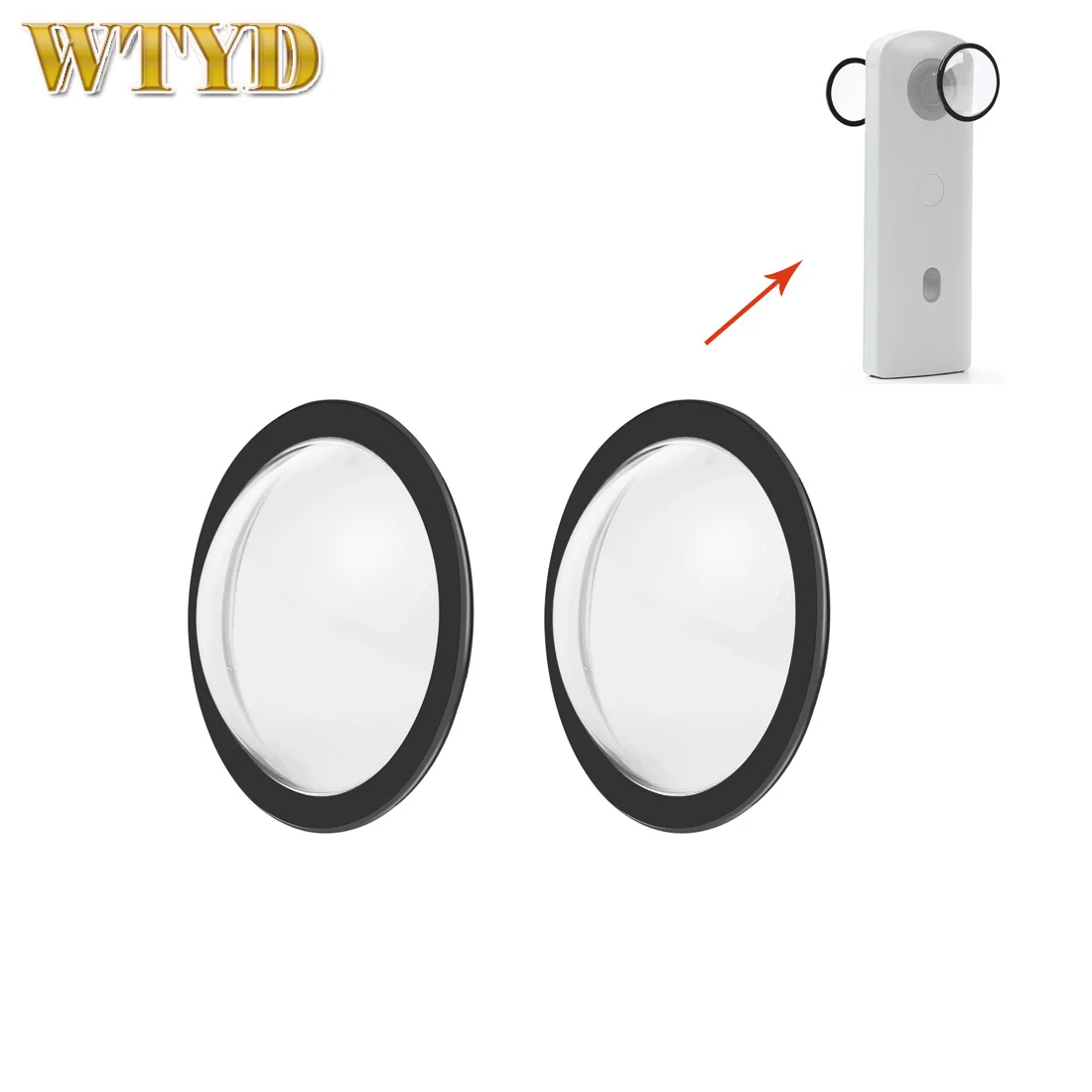 PULUZ Lens Guard PC Protective Cover Kits for Ricoh Theta SC2 / S / V Lens Guard Protective