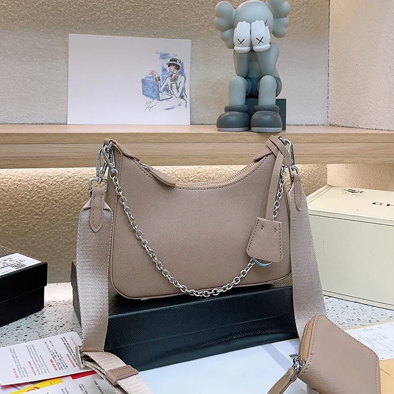 

Chain Popular Crossbody Summer Fashion In Designer Luxury Leather Portable 1 Ladies Handbag 3 Bag Bag Zipper New Explosive Brand