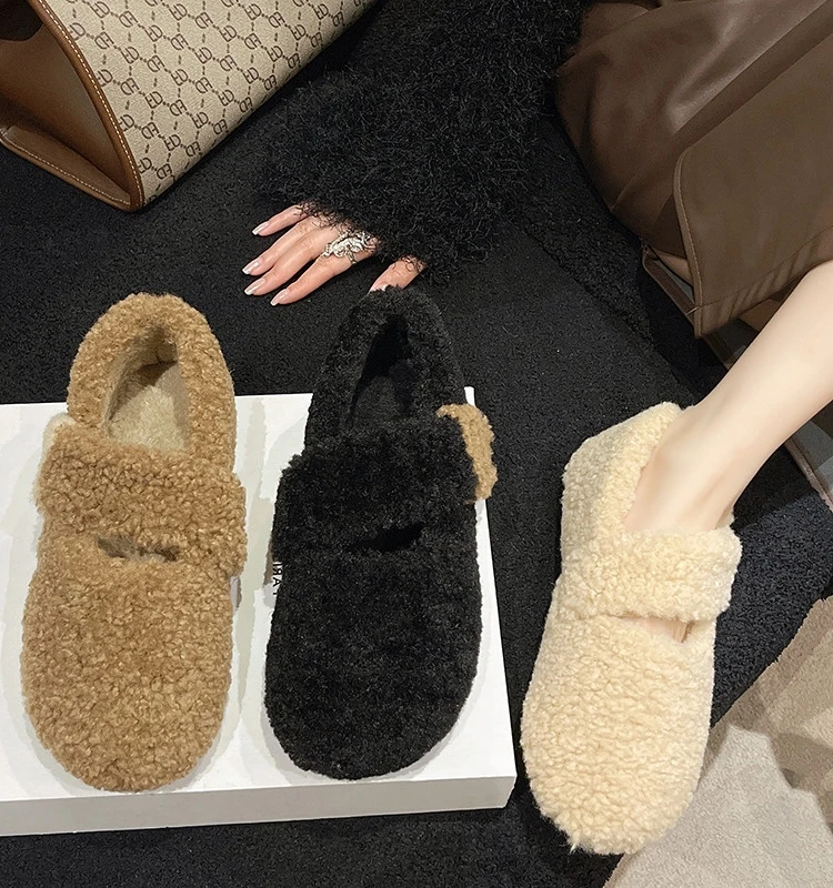 

Повседневная женская обувь, женская обувь, круглый носок, смешанные цвета, подходящие ко всему Мокасины, новая зимняя ткань, для отдыха, на липучке, римская обувь Fla