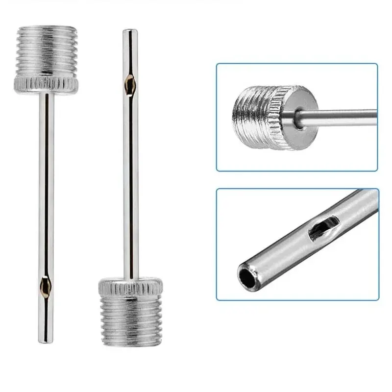 Box-packed Sport Ball Inflating Pump Needle for Football Basketball Soccer Inflatable Air Valve Adaptor Stainless Steel Pump ball inflating pump needle