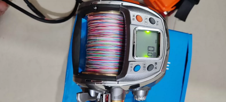 中古釣りリール 日本製ポラリス電動リール 深海電動ヒンジアルファ