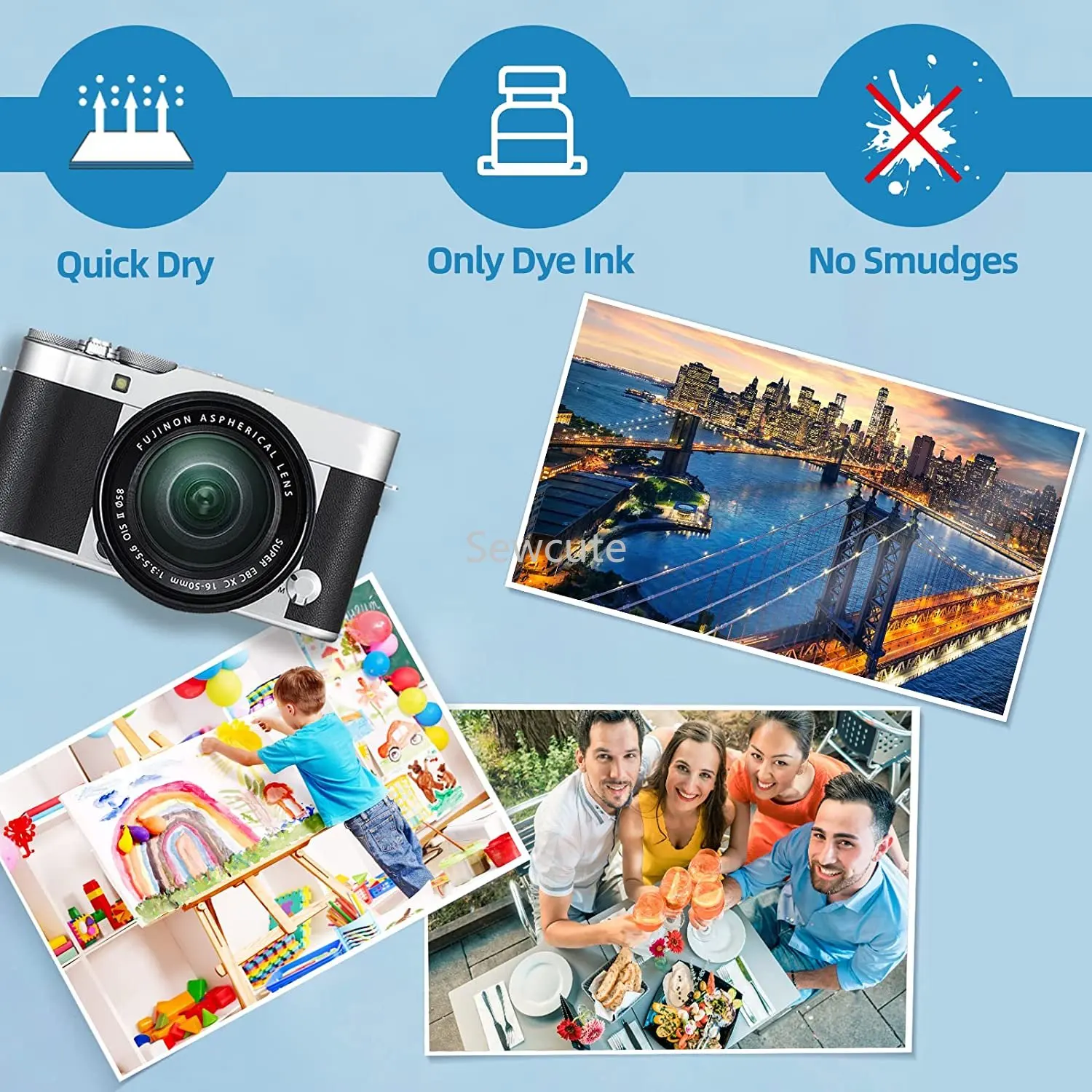 Double Sided Photo Paper Glossy Inkjet for Dye Ink 200Gsm Value Bulk Pack Picture Inkjet Printing Printer photo paper photo printing paper