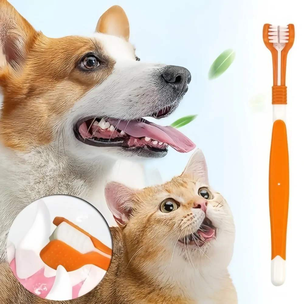 3-Sided Pet Toothbrush for Dogs & Cats - Image 3
