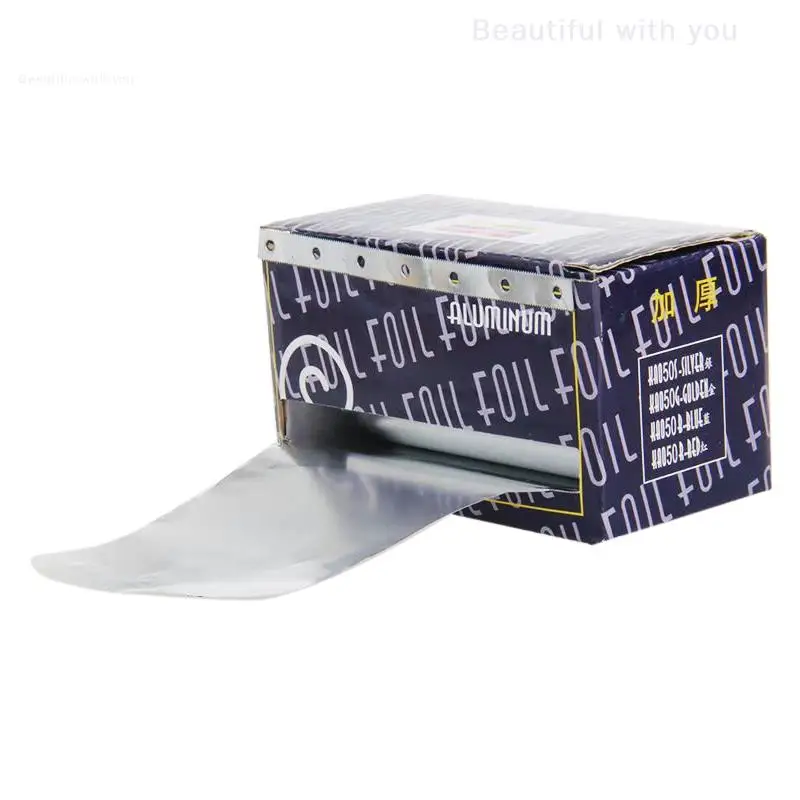 1PCS 3/6/8M 슈퍼 긴 두꺼운 파마 알루미늄 호일 종이 얼룩 미용 용품