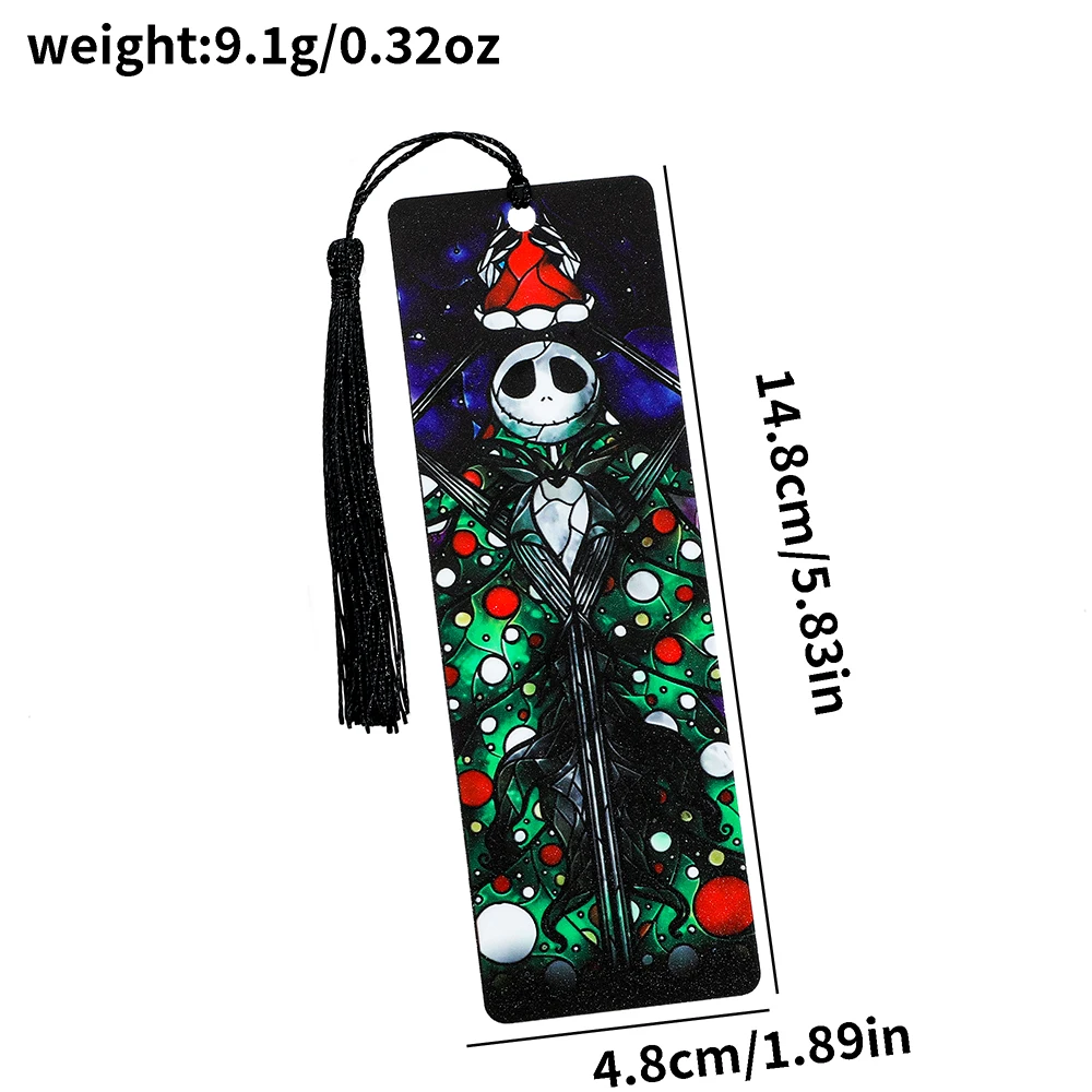 Acrylic Bookmark The Nightmare Before Christm With Tassel Reading Tag Gift