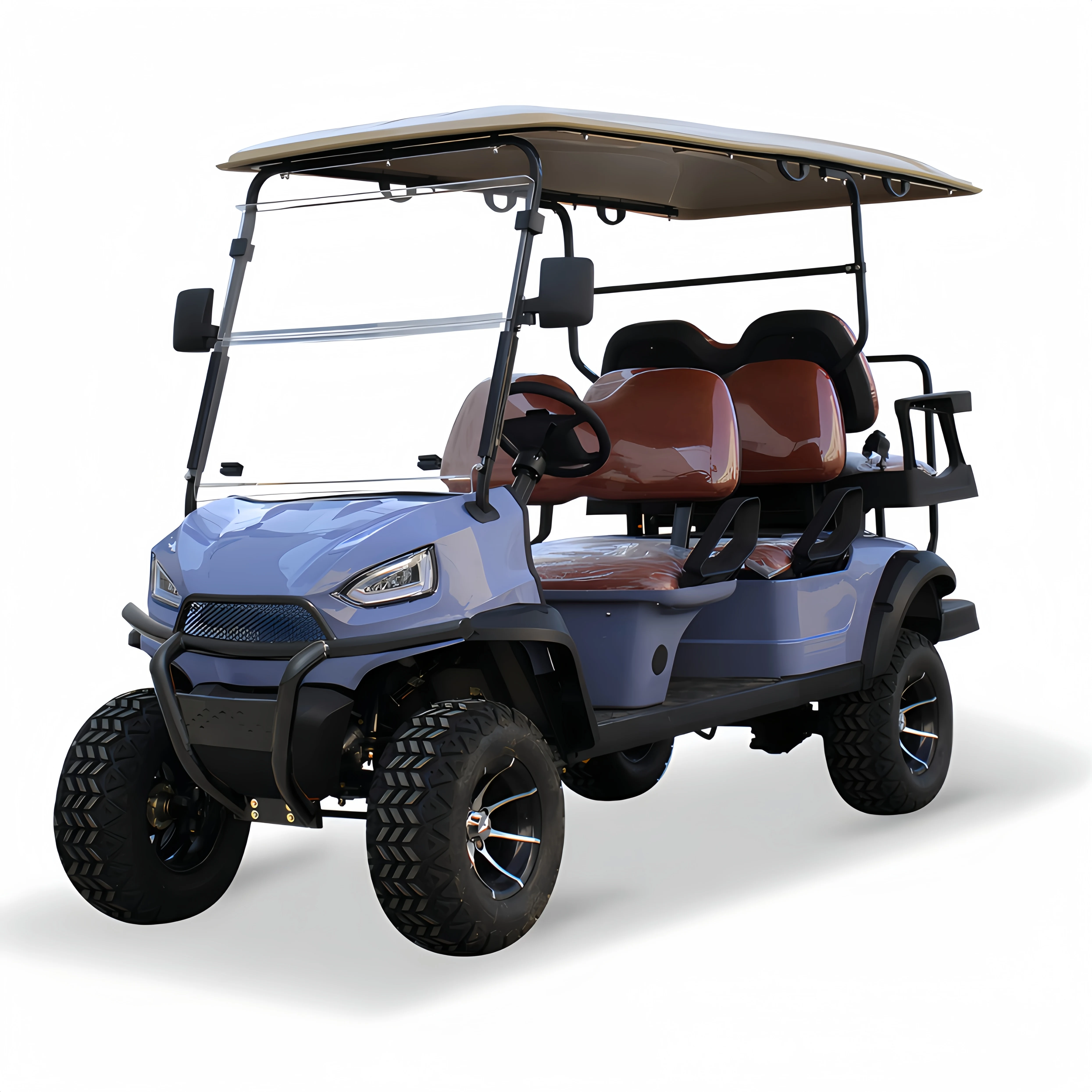 New Design 12 Inch Golf Cart Wheels and Tires Luxury Street Legal Electric Golf Cart 6 Seater