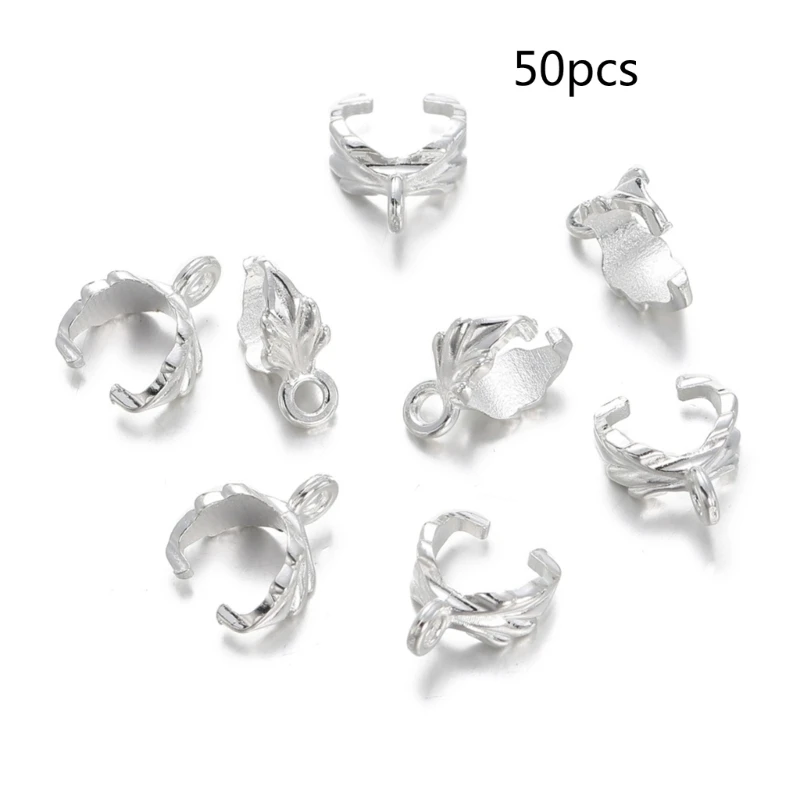 

Pack of 50 Leaf Seed Pendant Craft Adornment for Fashion forward Individuals Dropship