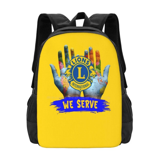 BLACK WE SERVE TIE POLYESTER - Lions Clubs International