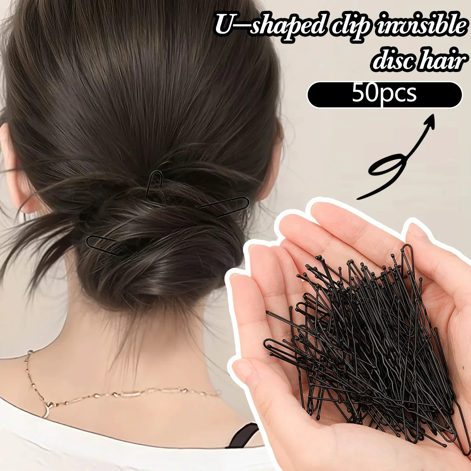 5/6/7cm U-förmige Wellenförmige Haarspangen Bobby Pin Barrette Salon Grip Schwarze Metall-Haarnadeln DIY Brautfrisur Damen Haaraccessoires – Detail 8