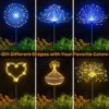 Outdoor Waterproof Solar Garden Light Solar Firework Light LED Fairy Lights  420/300/200/60 LED For Yard Walkway Garden Lawn 4