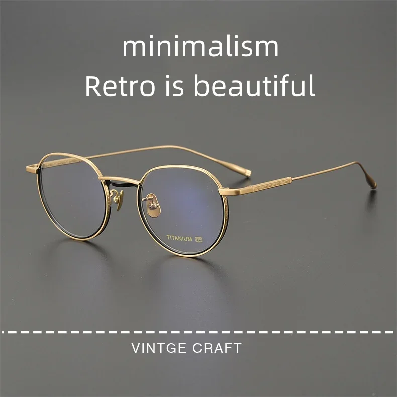 

WYT The same permanent retro oval frame myopic glasses frame ORCHID can be configured to prevent blue light