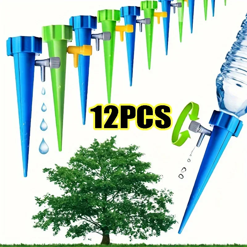 Automatic drip irrigation system adjustable for flower plants greenhouse garden