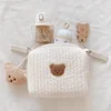 Portable Stroller Nappy Bag Quilted Baby Diaper Caddy Organizer Embroidered Mommy Bags Babies Accessories Changing Bag Storage 5
