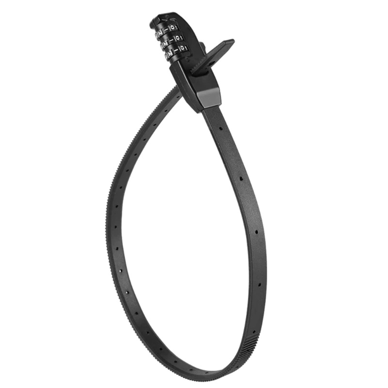 

Bike Zips Tie Cable Lock Bike Combination Lock Portable Bicycles Strap Lock
