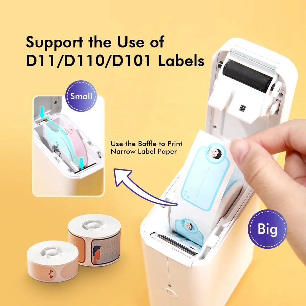 3 Rolls Of Niimbot D101 Label Printer Sticker Paper More Color To Choose How Lovely Are Water-Proof Label Sticker For D101