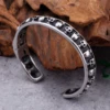 10mm Skull Ghost Head Bangle Men 316L Stainless Steel 5