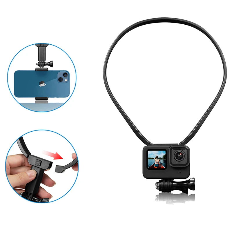 Ttl-F16A Neck Hold Smartphone Chest Mount Cinturino Per Cordino Per Gopro Hero 10 9 8 7 6 Insta360 Osmo Action Sjcam Eken Iphone Samsung