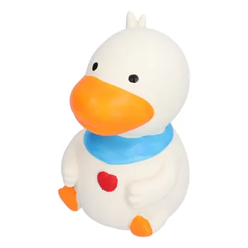 Latex Duck Dog Toys Durable Cute Interactive Funny Squeak Duck Toys for Dog Puppy Chewing PlayingWhite 3