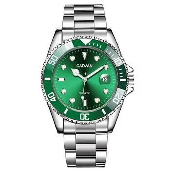 Relógio quartzo casual masculino com calendário, relógio de pulso verde, relógio de moda, business, wok aquático, ghost sport, casa 1