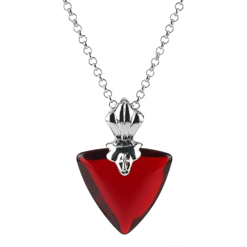 

Fate stay Night Tohsaka Rin Necklace Girls Women's Choker Anime Jewelry Red Crystal Pendant Necklaces Cosplay Party Accessories