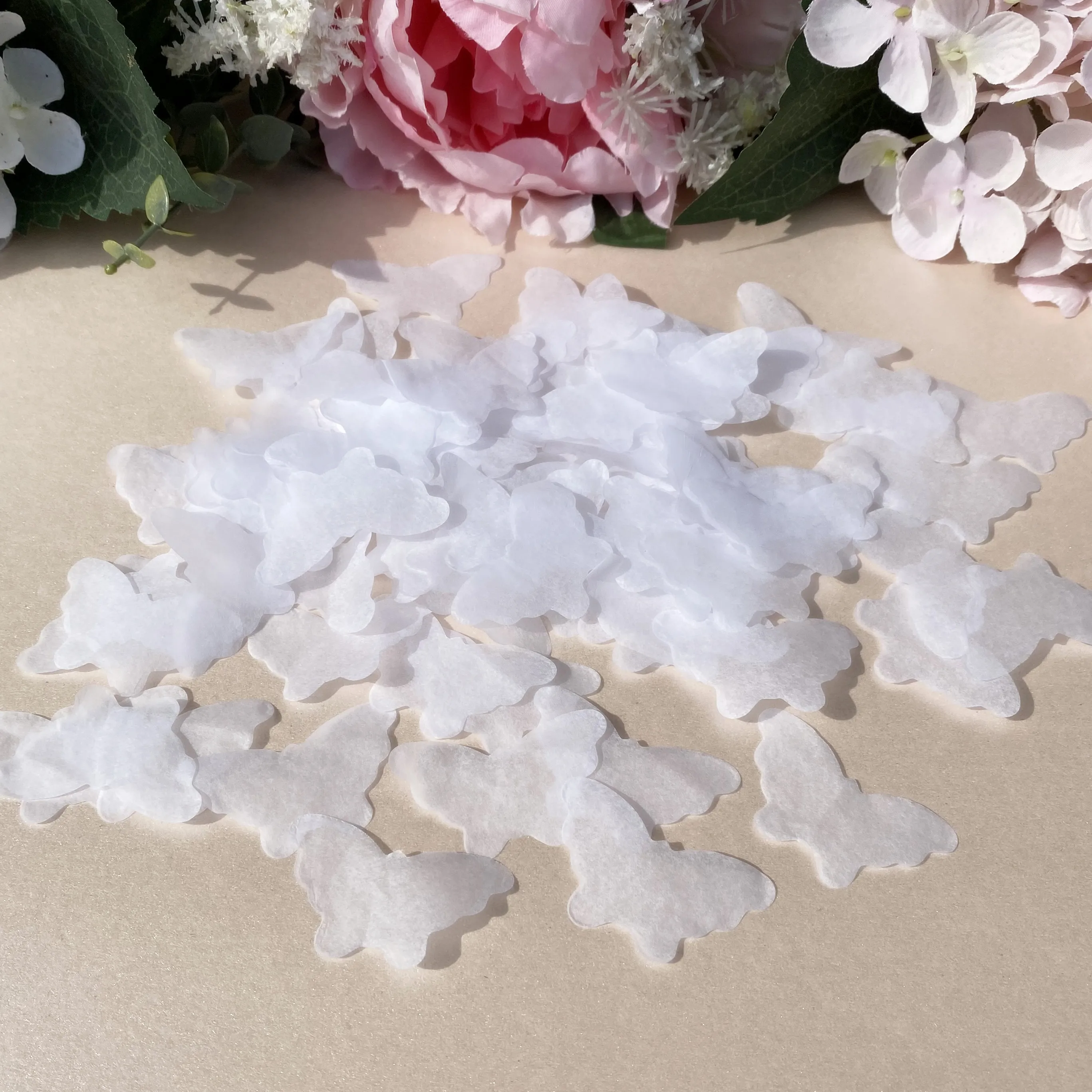 White Wedding Confetti Biodegradable Order Online