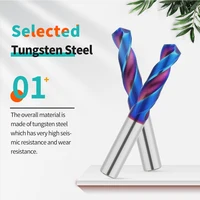 LUFEICNC HRC65 °   Foret en carbure de tungstène, forets à métaux, travail des métaux Super dur, tour CNC, outil de perçage en acier inoxydable 0.5-20mm 6