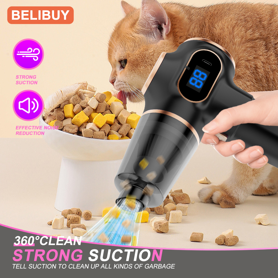 BELIBUY Wireless Vacuum Cleaner Dual Use for Home and Car High Power Home Appliance With display Screen Carpet Sofa Car Cleaner