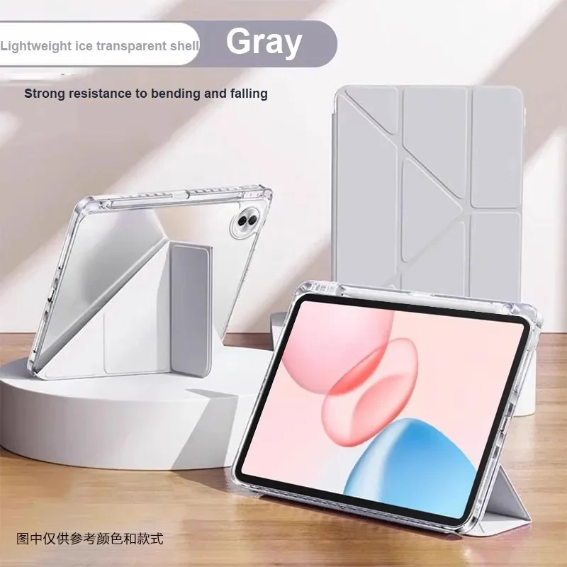 Sleek Acrylic Y-Folding Flip Case with Pen Slot