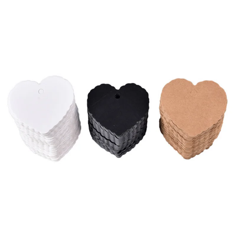 Kraft Paper Tags 50/100 pcs Kraft Paper Tags Heart Kraft Paper Gift Tags for Gifts Arts and Crafts Wedding Thanksgiving Christmas Birthday Party