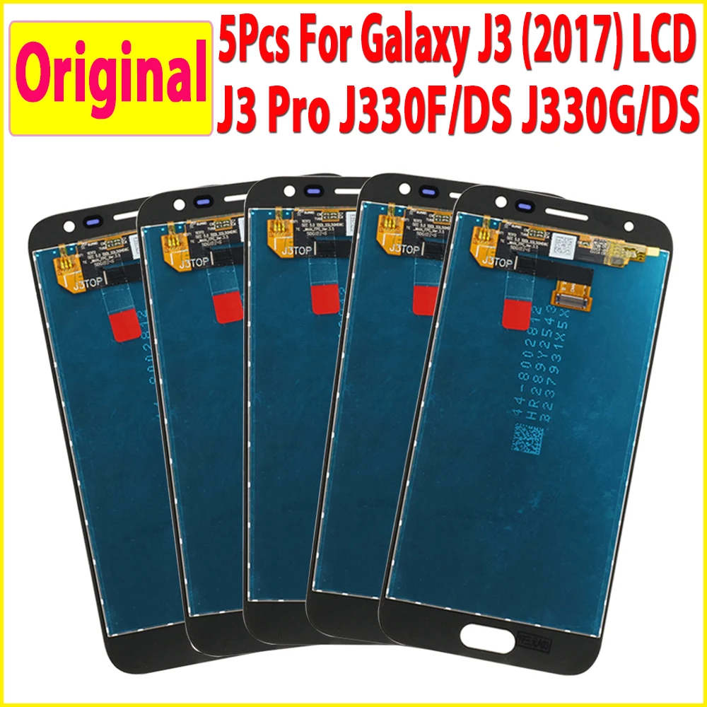 5pcs Original 5 0 For Samsung Galaxy J3 17 J330 J330f J3 Pro Lcd Display Touch Screen Sigitizer Assembly Replacment Parts Aliexpress