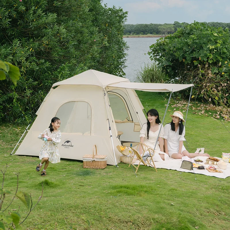 Naturehike Ango 3 Automatic Tent 3 Person Large Waterproof Family Camping Tent Pop Up Self Outdoor Gazebo Hiking Tourist