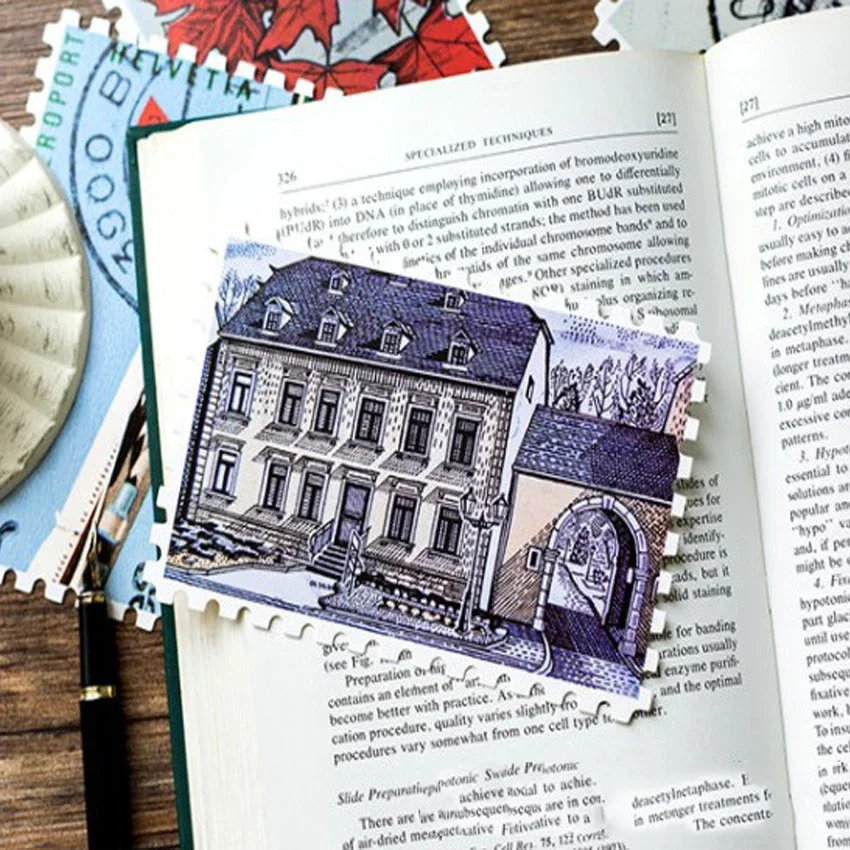30 Pcs/lot Cute Vintage Stamp Birthday postcard set Greeting Card Envelope Gift Birthday Card DIY gifts