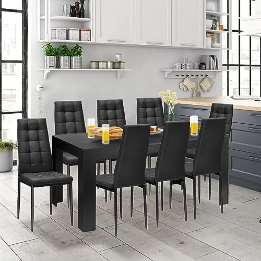 9-Piece Wood Dining Table Set 3