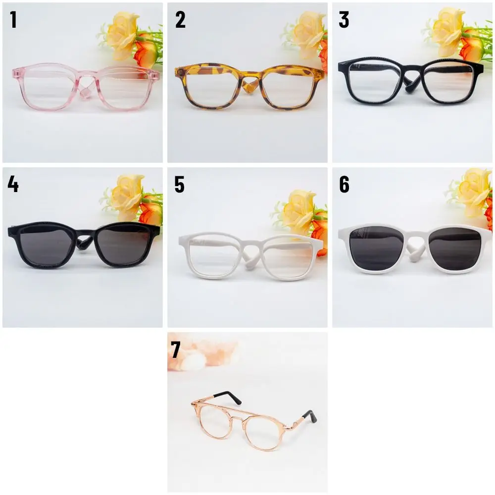 6 Paires De Mini Lunettes Pour Poupées Peluche 10-17 Cm - 6 Couleurs, En PU, Accessoire Déguisement Mignon - 9