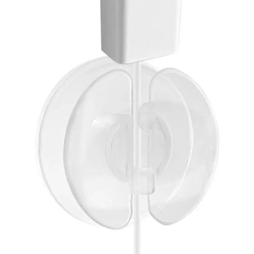 4개 내마모성 코드 정리함 자체 접착식 와이어 관리 원형 보관 케이스 후크 투명..