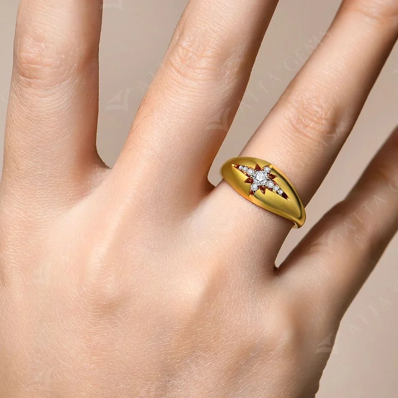 ATTAGEMS kolo D/VVS1 barva moissanite prsten pro ženy 100% 925 mincovní stříbro jiskřivý jemný jewelr angažmá svatební dar nový