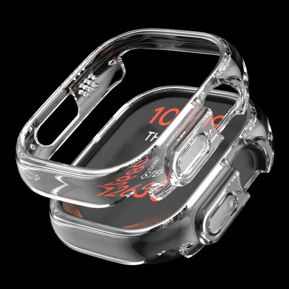 Für Apple Watch 38 40 42 45 Ultra3 49 mm vergoldete Skelett-Abdeckung, harter PC-Stoßfänger-Gehäuserahmen für iWatch SE 11 10 9 8 7 6 5 4 SE3-Gehäuse – Detail 11