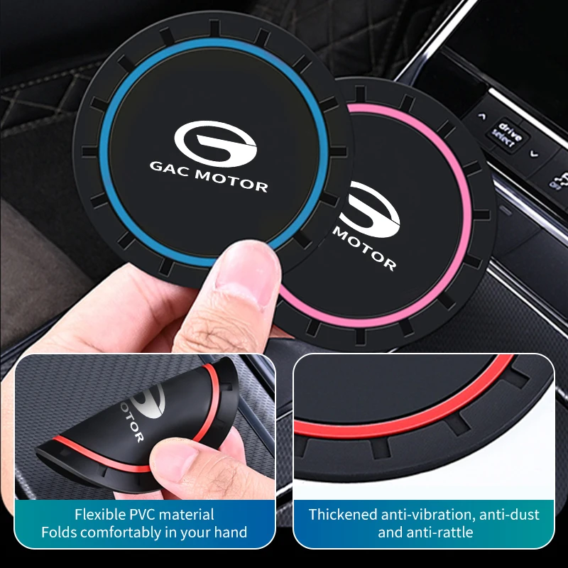 Car Cup Holder Coaster Non-Slip Anti-Dust Mat Accessories For GAC MOTOR GS3 GS4 GS5 GS8 GA4 GA6 GA8 EMPOW Trumpchi Aion