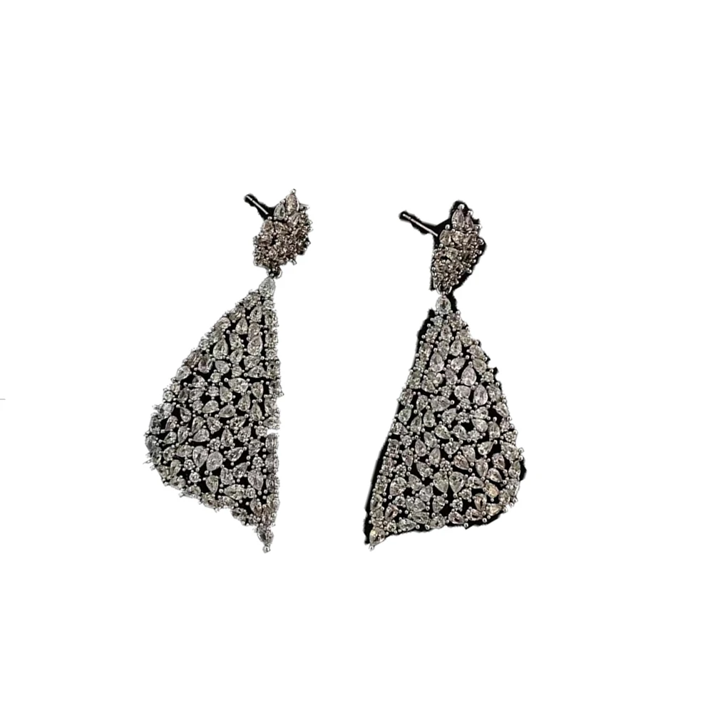 Fashion Vintage  luxury Temperament  Cubic zircon Earring for women's Girl party gift  Jewelry wholesale