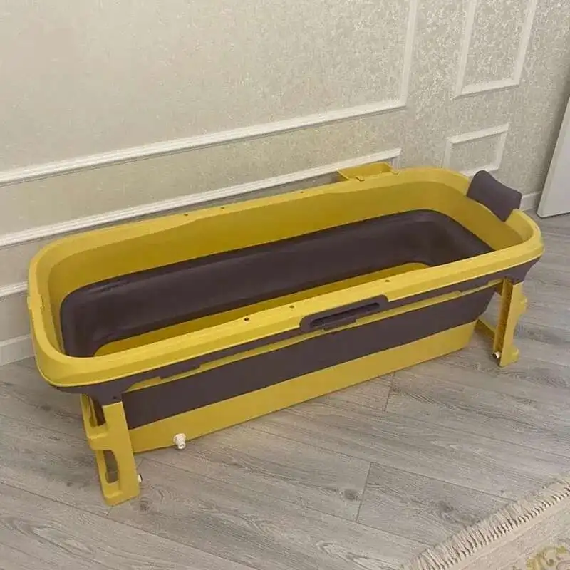 Adult Folding Bathtub Household Portable Bathtubs Insulation Thickened Adult Bathtub Comfortable Bath Tub Whole Body Bath Bucket