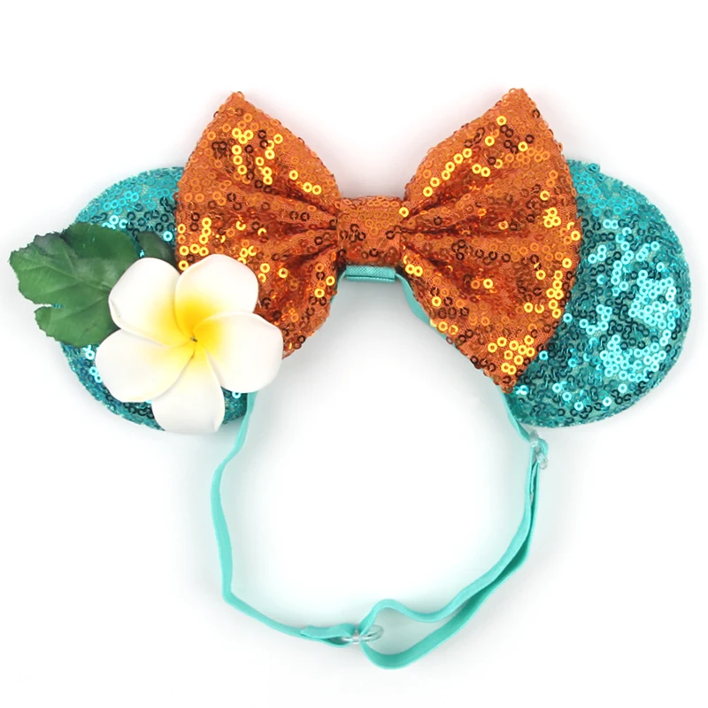 3,3 m Minnie Mickey Ohren Elastische Stirnbänder Modische Glitzer Verstellbare Haarbänder Baby DIY Haaraccessoires Festival Reise Party – Detail 11