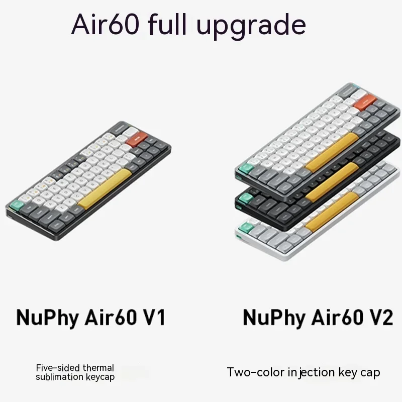 Neue nuphy air60 v2 mechanische Tastaturen Low Profile drahtlose 