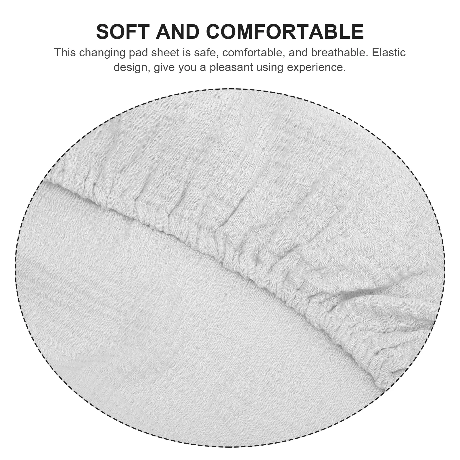 2 pcs Baby Changing Pad Covers Washable Changing Table Pad Sheet Removable Covers for Girls Boys Ultra Soft Breathable