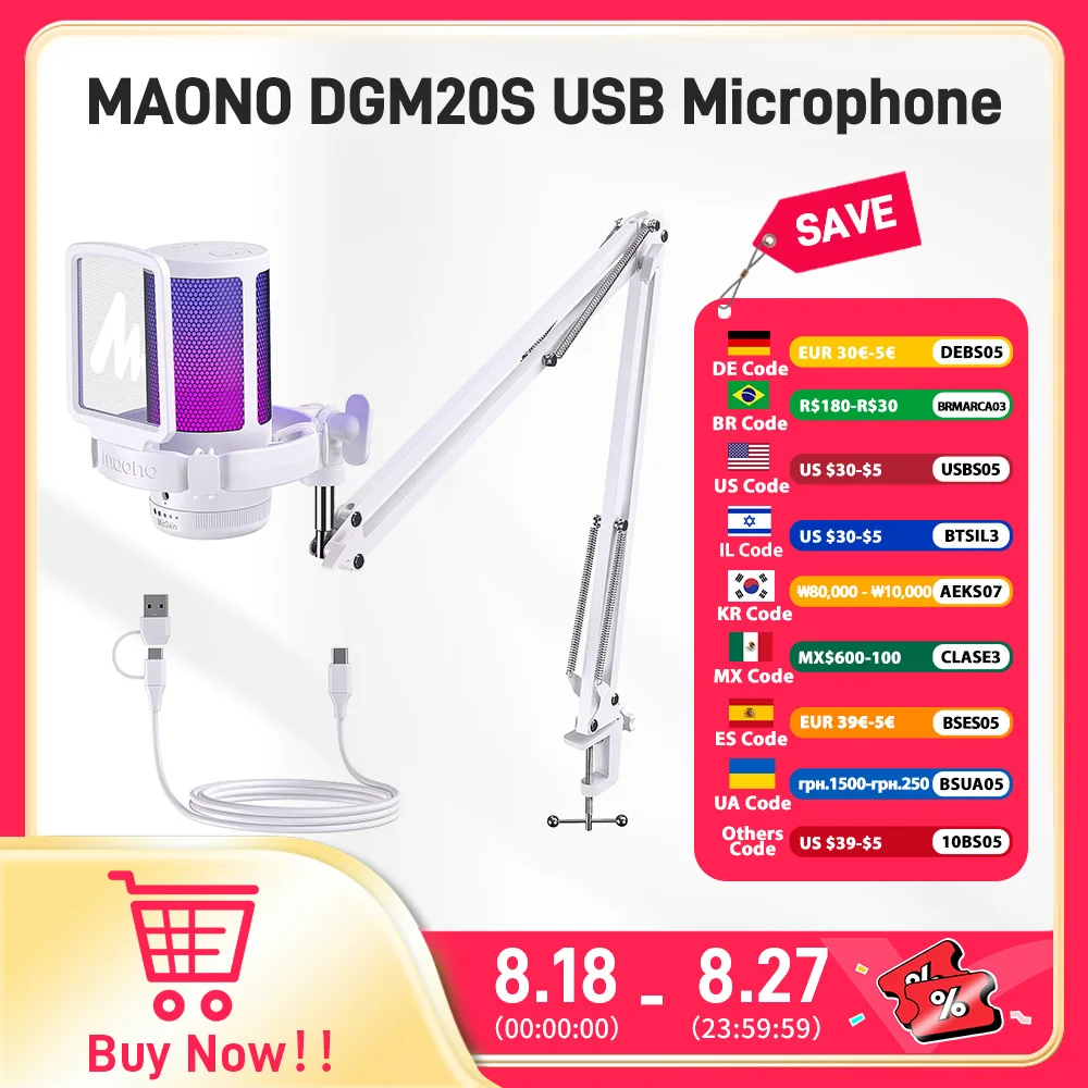 Maono Gamerwave DGM20S USB マイク ゲーミングマイク