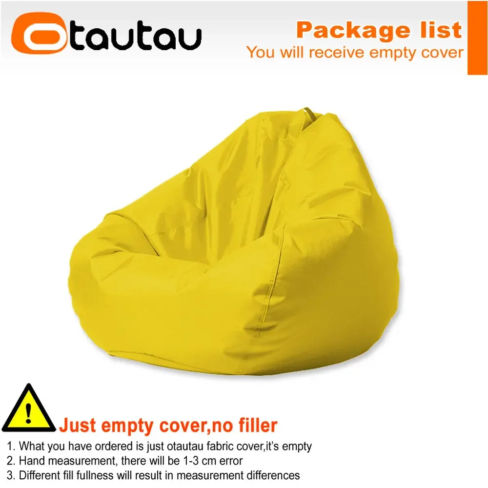 thumbnail image 1 of OTAUTAU - Funda impermeable para puf de exterior, sin relleno, para jardín, playa, camping, piscina, puf flotante, Oxford DD022, 1 of 5