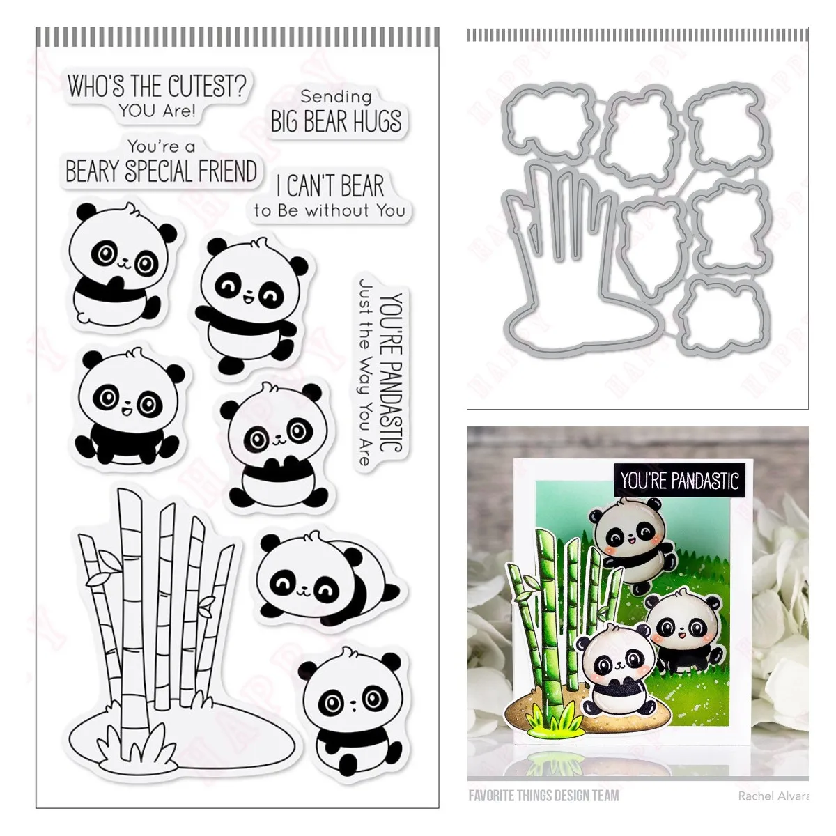 Новое поступление 2024, металлические штампы и прозрачные штампы Pandastic для рукоделия, скрапбукинга, детской отделки